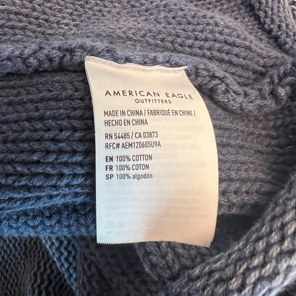 American Eagle - Boat Neck Oversized Slouchy Sweater Sz M - Picture 5 of 6